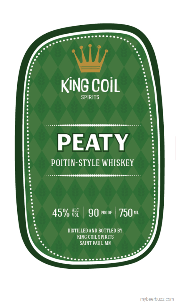 King Coil Spirits Peaty Poitin-Style Whiskey