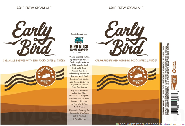 Coronado Brewing Updating Early Bird Cold Brew Cream Ale