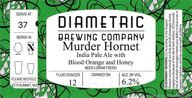Diametric Brewing Adding Murder Hornet Cans