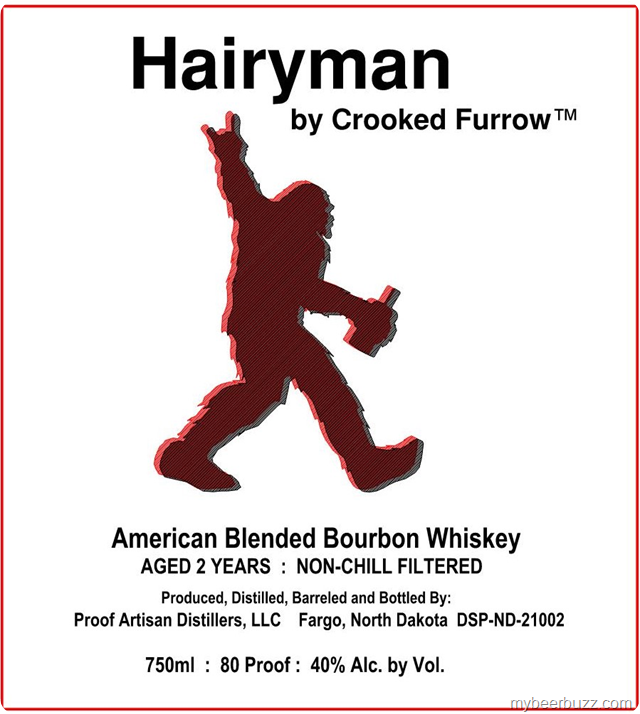 Hairyman By Crooked Furrow American Blended Bourbon Whiskey