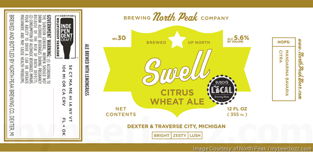 North Peak Adding Swell Citrus Wheat Ale, Hope, Hooked, Hail, Blitzen, Forage, Folly, Legend & Euphoria