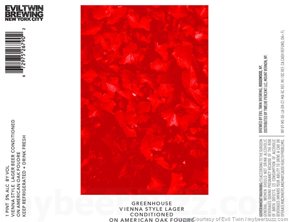 Evil Twin Adding Greenhouse Vienna-Style Lager & Greenhouse Oat Lager