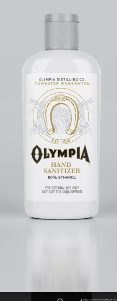 Olympia Pivots from Producing New Vodka to Making Hand Sanitizer