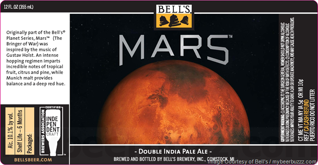 Bell’s Brewery Mars DIPA Returning For 2020