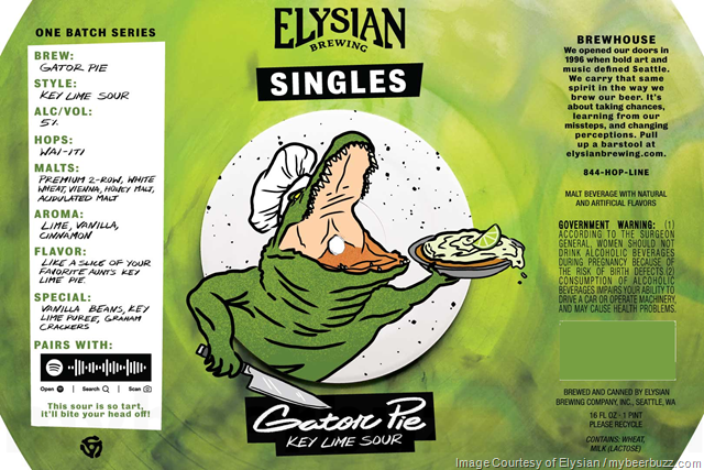 Elysian Adding Gator Pie To Singles Series Cans