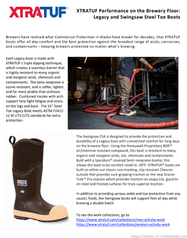 Brewers Have Realized what Commercial Fisherman in Alaska Have Known About for Decades:  XTRATUF Boots
