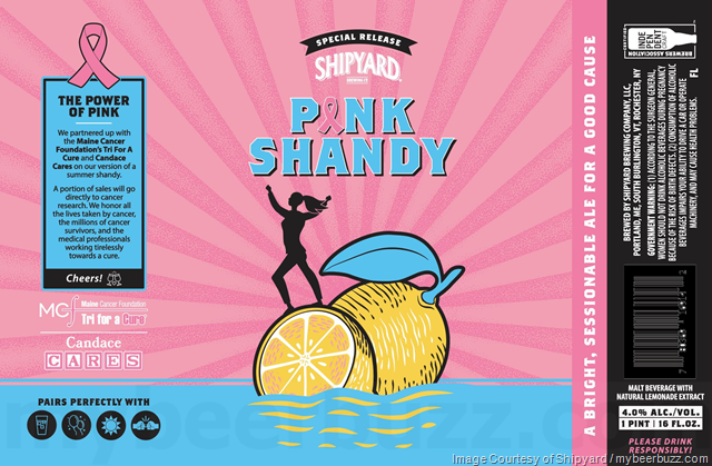 Shipyard Adding Pink Shandy, Finder, Export, Island Time, Sunfish, Bayley’s Brown Ale & Maine Bicentennial Ale Cans