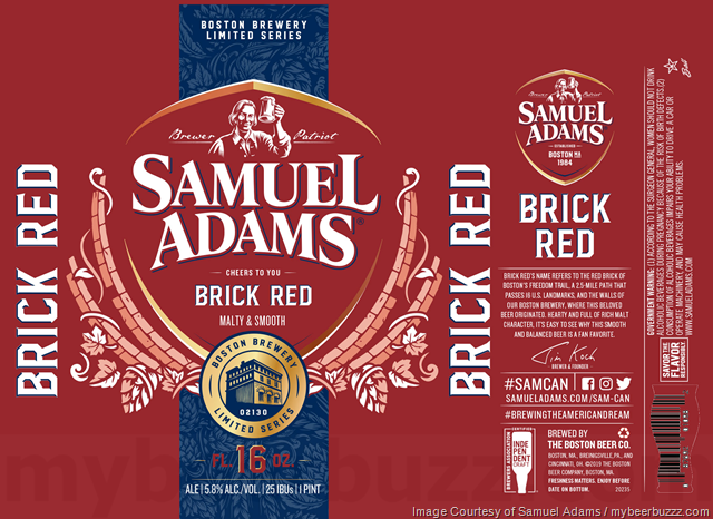 Samuel Adams Brick Red Cans Coming To Boston Brewery Limited Series