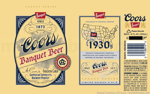 Coors Banquet Beer Adding More Legacy Series Packaging / 150 Years Strong