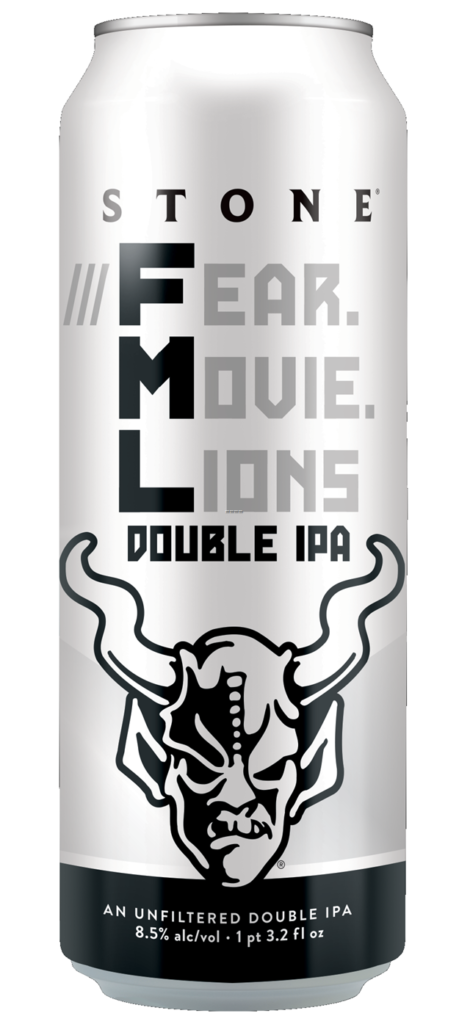 Stone Adding Fear Movie Lions 19.2oz Cans & New Packaging