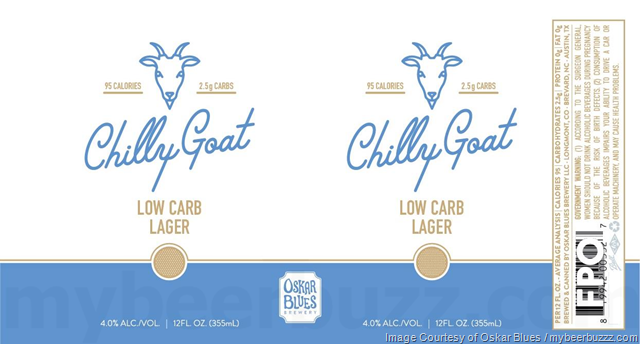 Oskar Blues Adding Chilly Goat Low Carb Lager Cans