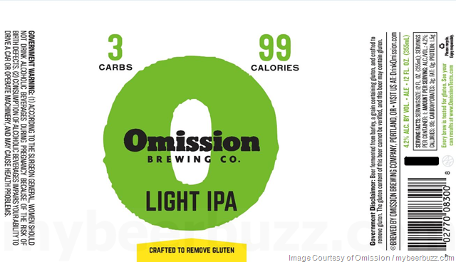 Omission Working On Light IPA Cans