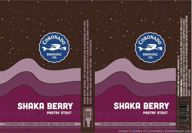 Coronado Adding Shaka Berry Pastry Stout Cans