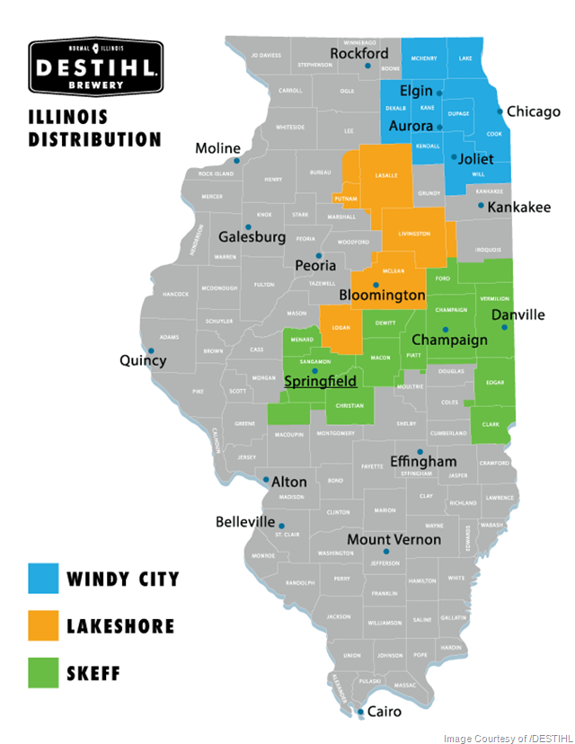 DESTIHL Brewery Partners with Lakeshore Beverage and Skeff Distributing in Central Illinois