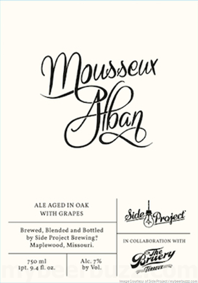 Side Project & Bruery Terreux Collaborate On Mousseux Alban