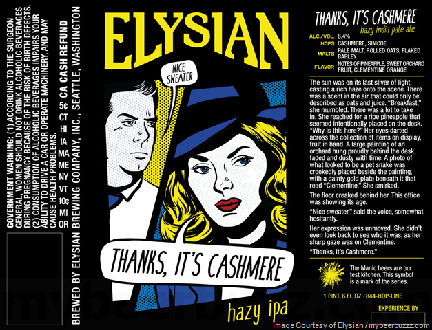 Elysian Thanks, It’s Cashmere Coming To Manic IPA Series