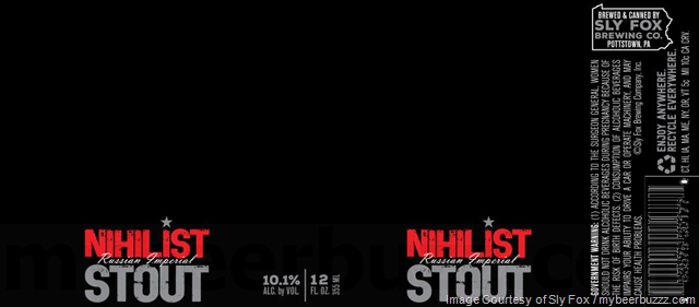 Sly Fox Nihilist Russian Imperial Stout Coming To Cans