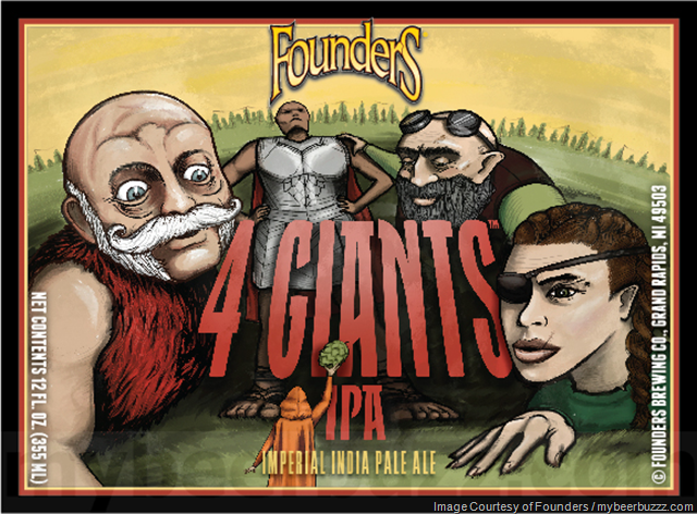 Founders 4 Giants IPA Heading To 12oz Bottles In Apr 2020