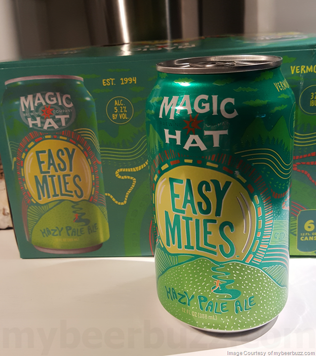 Mybeerbuzz .com Highlights Magic Hat Easy Miles Hazy Pale Ale (Review)
