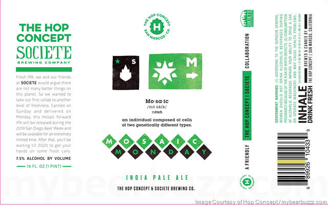 The Hop Concept & Societe Brewing Collaborate On Mosaic Monday
