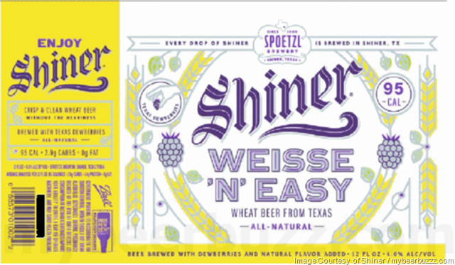 Shiner Adding Weisse ‘N’ Easy Low-Calorie Beer