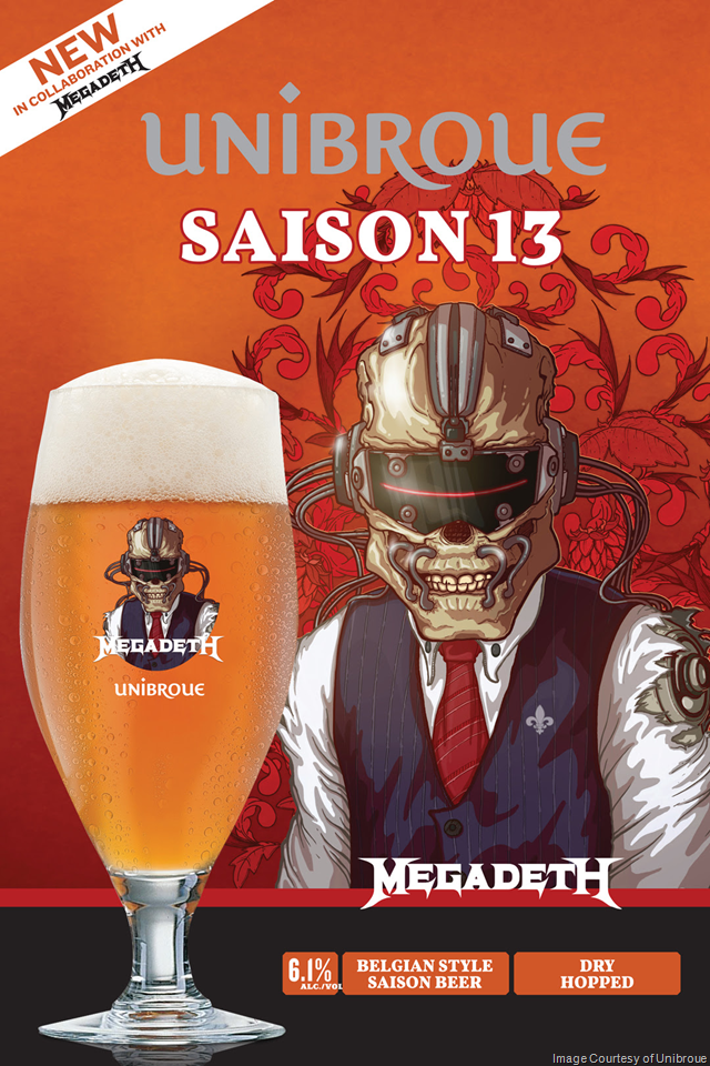 Unibroue Teams Up with Megadeth for Launch of SAISON 13