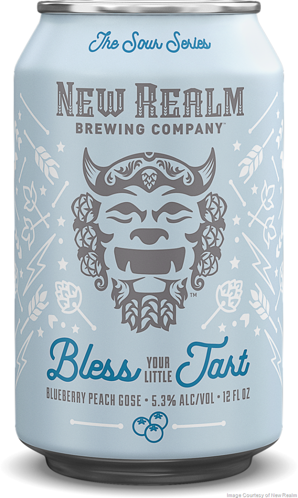 The Sour Series Continues at New Realm Brewing With Blueberry Peach Gose – “Bless Your Little Tart”
