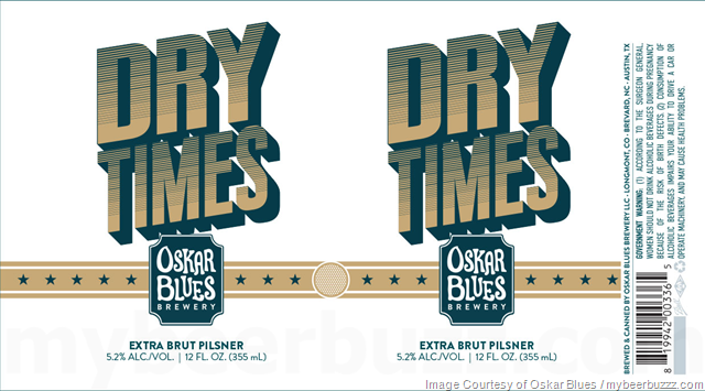 Oskar Blues Dry Times Extra Brut Pilsner Coming To Cans