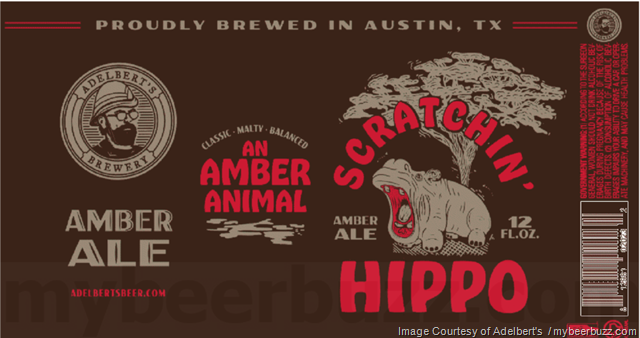Adelbert’s Brewery Updating Scratchin’ Hippo Amber Ale