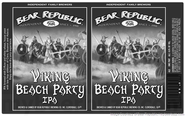 Bear Republic Adding Viking Beach Party IPA, IPA ‘19, Challenge Series 10 & 58