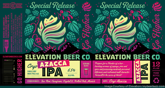 Elevation Beer Adding Cryo Azacca IPA Cans