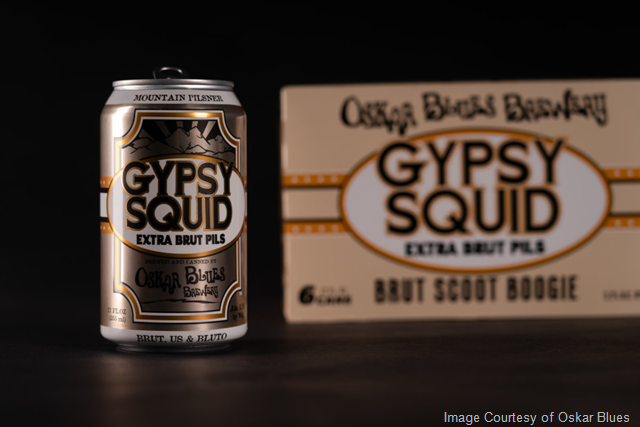 Oskar Blues Releasing Gypsy Squid Extra Brut Pilsner Cans