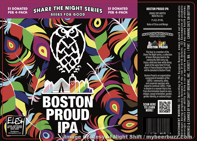 Night Shift Boston Proud IPA, Teddie Beer & Shark Jumper Coming To Share The Nights Series / Captain 37 / Jammin’ Sour / Santilli IPA / Awake / Owl Be There For You / Garden Party / AI-P-A