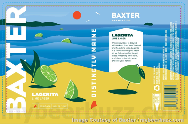 Baxter Adding Lagerita Lime Lager, Stowaway, Coastal Storm, Coastal Haze, 13 Below, Pale Ale, Non-Alcoholic IPA, Non-Alcoholic Local Pils Style & State Parks Pale Ale