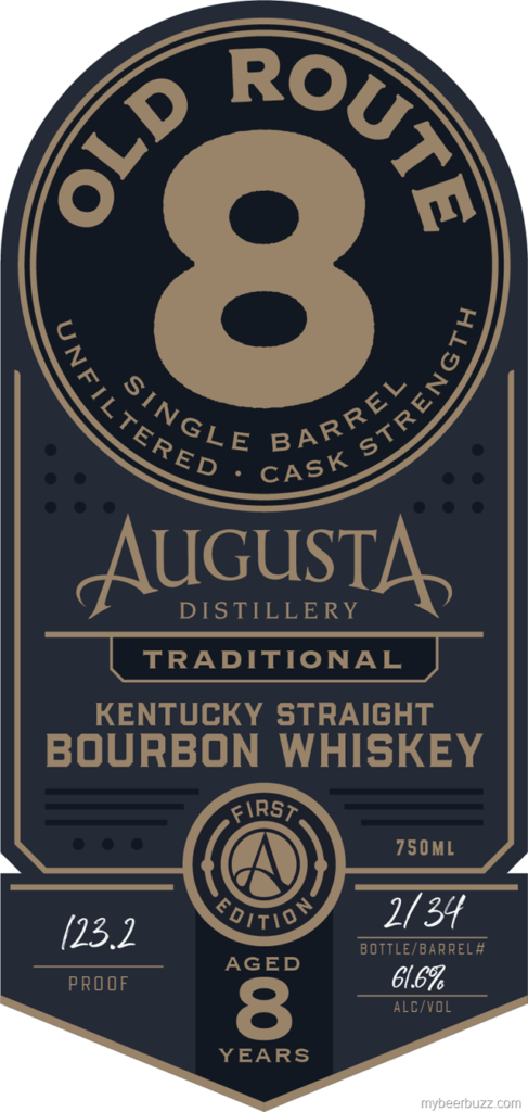 Augusta Distillery Old Route 8 Single Barrel Kentucky Straight Bourbon Whiskey