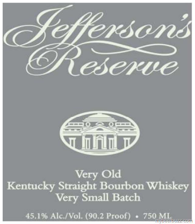 Jefferson’s Reserve Very Old Kentucky Straight Bourbon Whiskey Very Small Batch