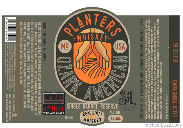 Planters Whiskey Ozark American Single Barrel Reserve