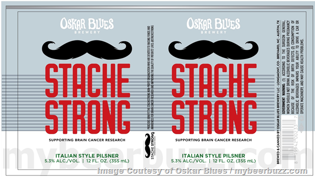 Oskar Blues Adding Stache Strong Italian-Style Pilsner