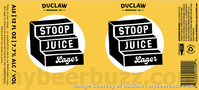 DuClaw Adding Stoop Juice Lager