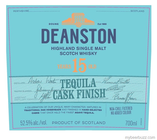 Deanston 15-Year Tequila Cask Finish Highland Single Malt Scotch Whiskey