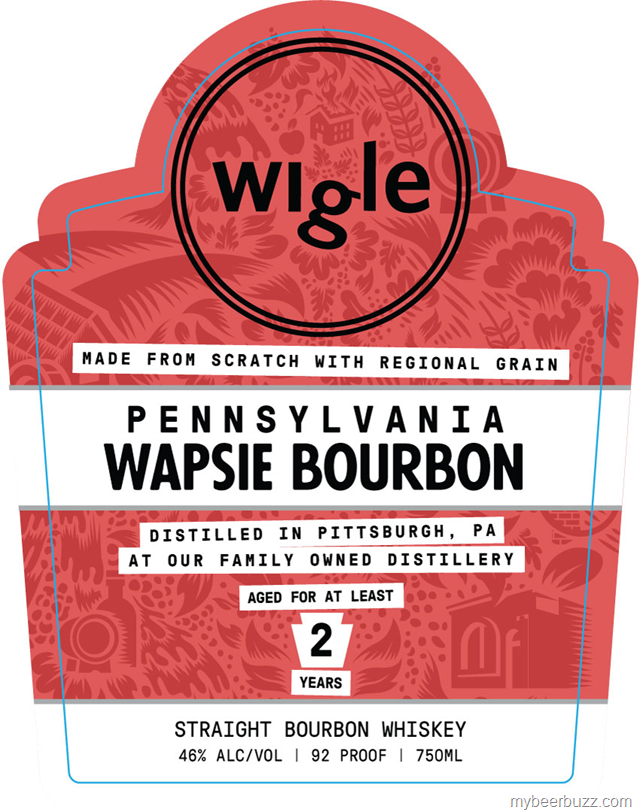 Wigle Pennsylvania Wapsie Bourbon 2-Year Straight Bourbon Whiskey