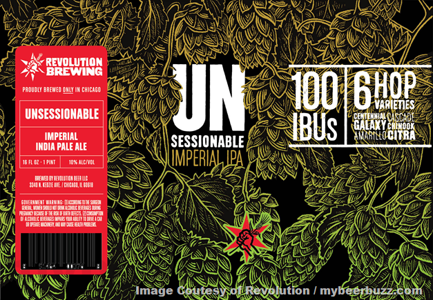 Revolution Brewing Adding 100 IBU UNsessionable, Double Dry-Hopped West Coast-Hero, Pursuit Of Freedom Paloma, Pursuit Of Freedom Sangria, Pursuit Of Freedom Watermelon Mint, Pursuit Of Freedom Blackberry Lemonade, Pursuit Of Freedom Apple Tart & Pursuit Of Freedom Blueberry Grape