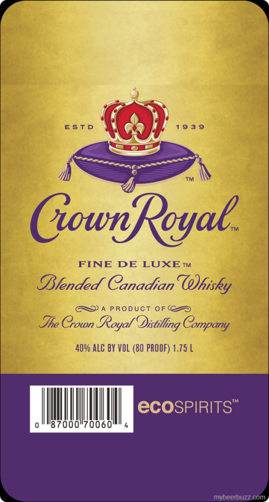 Crown Royal Fine De Luxe Blended Canadian Whiskey