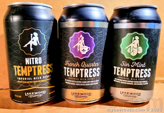 Mybeerbuzz .com Highlights Lakewood Nitro Temptress, French Quarter Temptress & Sin Mint Temptress