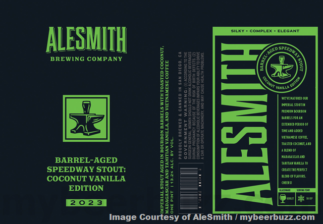 AleSmith Adding Barrel-Aged Speedway Stout: Coconut Vanilla Edition 2023 / Speedway Stout