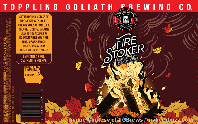 Toppling Goliath Working On Fire Stoker, Oktoberfest, MoZee, Dorothy’s New World Lager, Strawberry Fandango, Dragon Fandango & Cherry Fandango