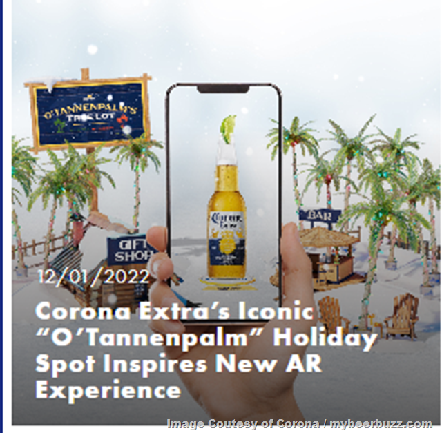 CORONA EXTRA’S ICONIC “O’TANNENPALM” HOLIDAY SPOT INSPIRES NEW AR EXPERIENCE