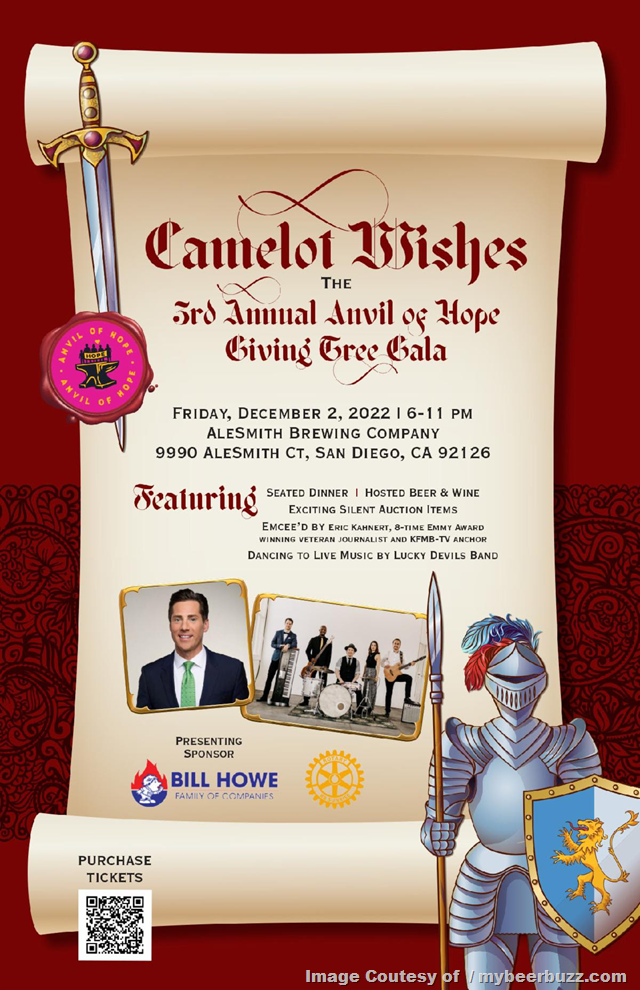 AleSmith Anvil Of Hop Annual Giving Tree Gala Returns