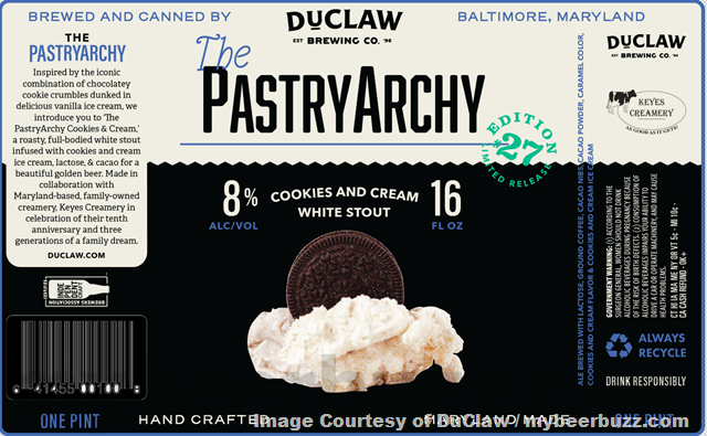 DuClaw Adding The PastryArchy Cookies With Cream White Stout Collab