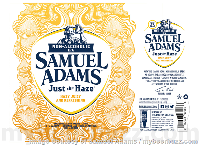 Samuel Adams Updating Just The Haze Non-Alcoholic IPA